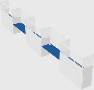 Rectangular cubicles
