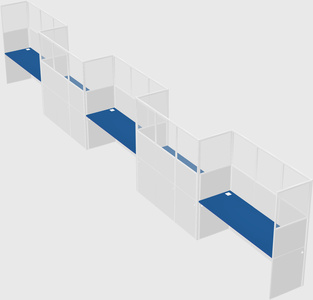 Rectangular cubicles
