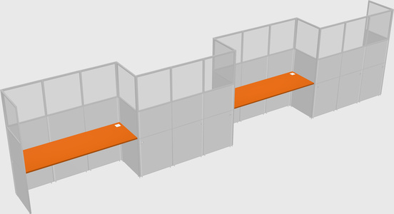 Rectangular cubicles