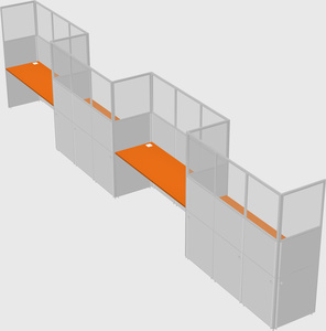 Rectangular cubicles