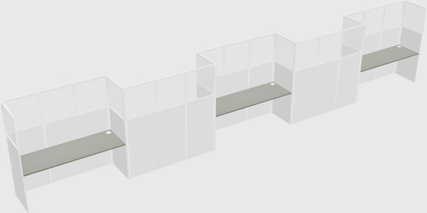 Cabines rectangulaires
