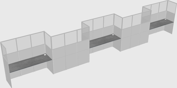 Rectangular cubicles