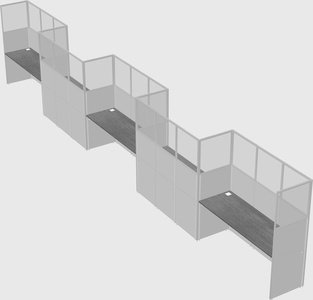 Rectangular cubicles