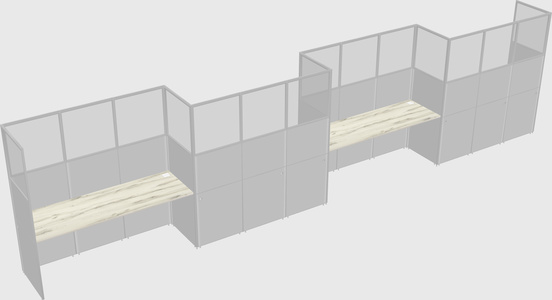 Rectangular cubicles