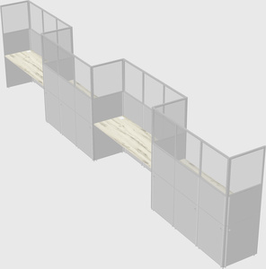 Rectangular cubicles