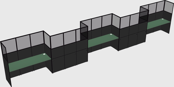 Cabines rectangulaires