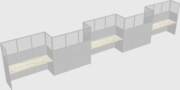Rectangular cubicles