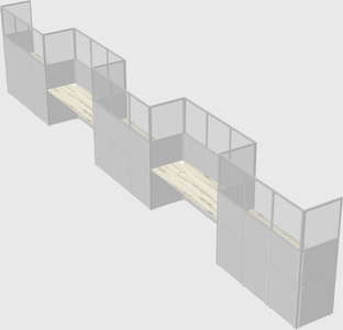 Rectangular cubicles