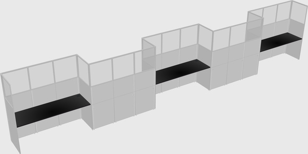Rectangular cubicles