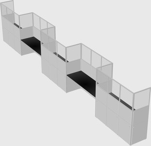 Rectangular cubicles