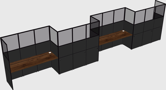 Rectangular cubicles