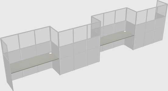 Rectangular cubicles