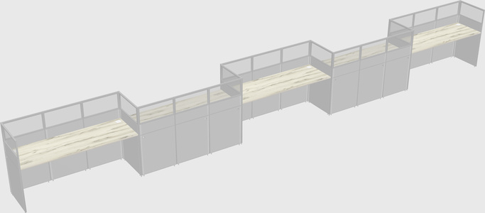 Rectangular cubicles