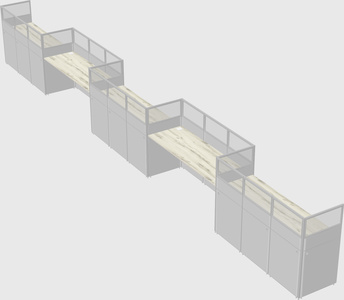 Rectangular cubicles