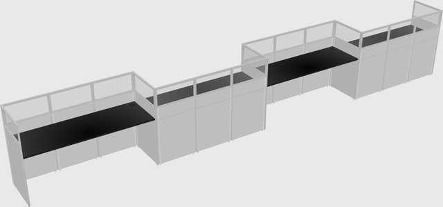 Rectangular cubicles