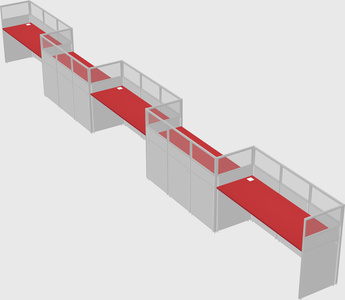 Rectangular cubicles