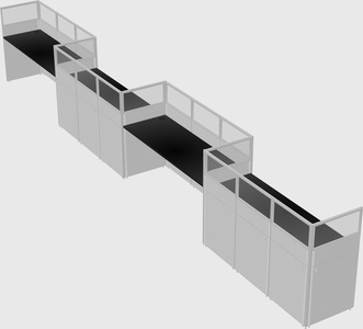 Rectangular cubicles