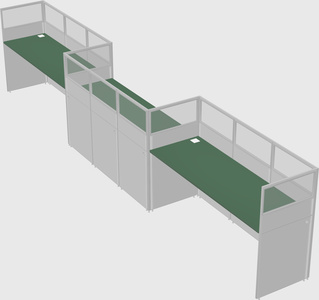 Rectangular cubicles