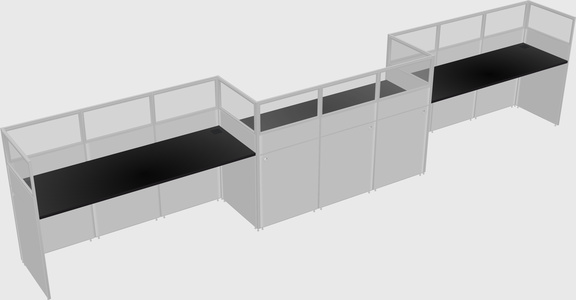 Rectangular cubicles