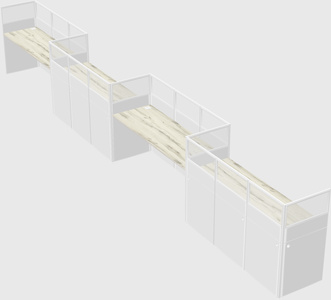 Rectangular cubicles