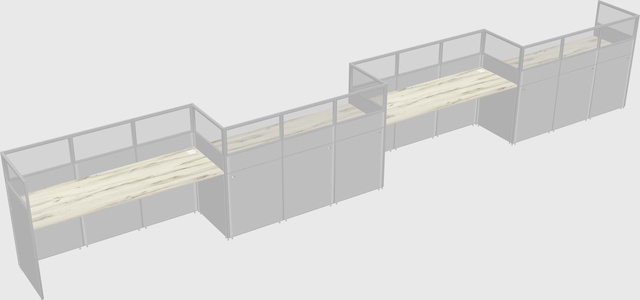 Rectangular cubicles