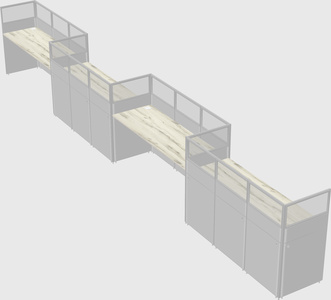 Rectangular cubicles