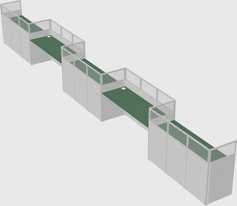 Rectangular cubicles