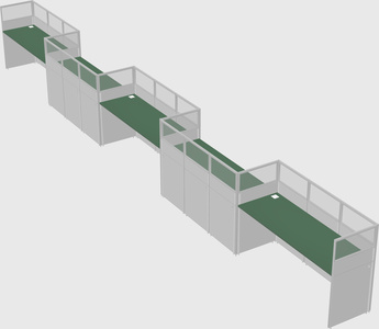 Rectangular cubicles
