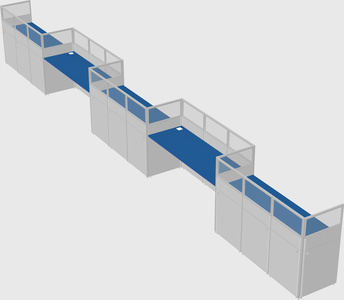 Rectangular cubicles