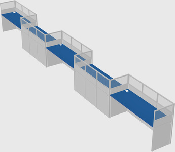 Rectangular cubicles