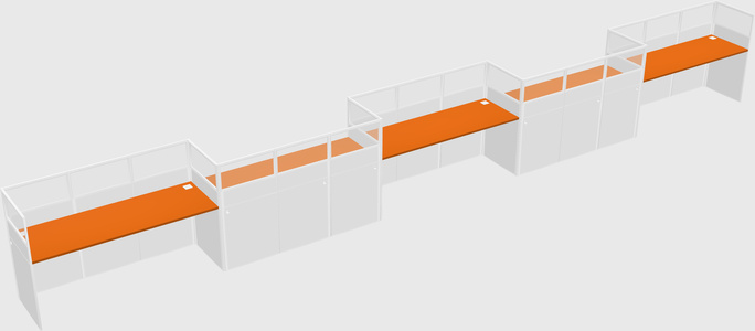 Rectangular cubicles