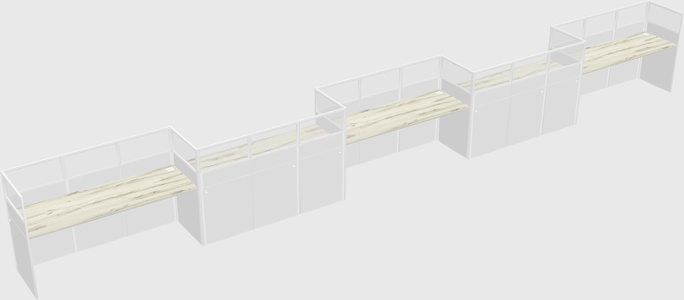Cabines rectangulaires