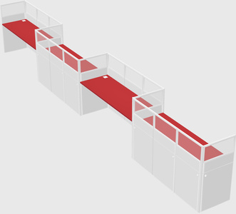 Rectangular cubicles