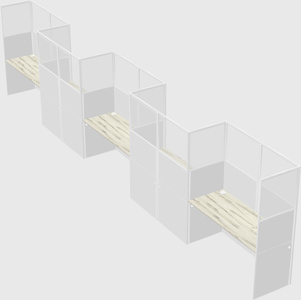 Rectangular cubicles