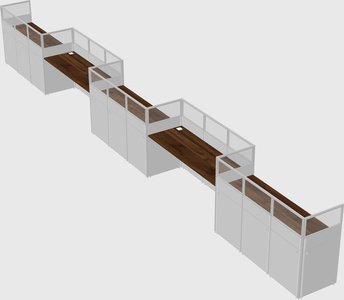 Rectangular cubicles