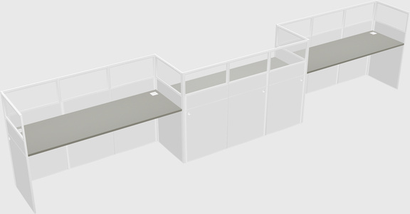 Rectangular cubicles