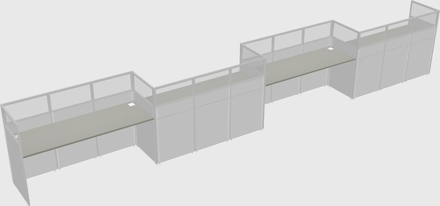 Rectangular cubicles