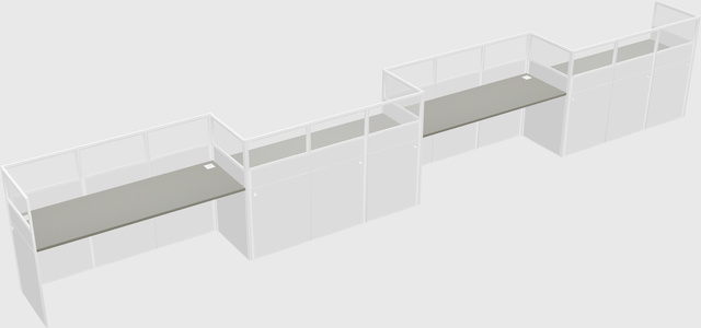 Rectangular cubicles