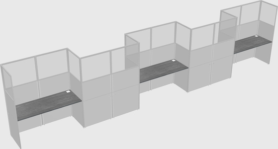 Rectangular cubicles