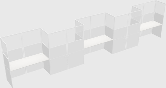 Rectangular cubicles