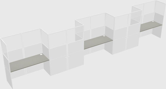 Rectangular cubicles
