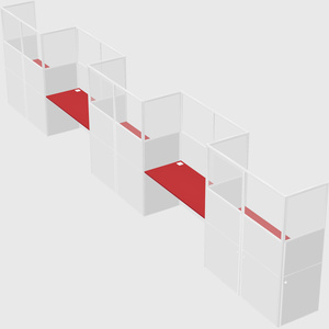 Rectangular cubicles
