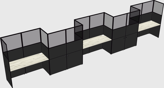 Rectangular cubicles