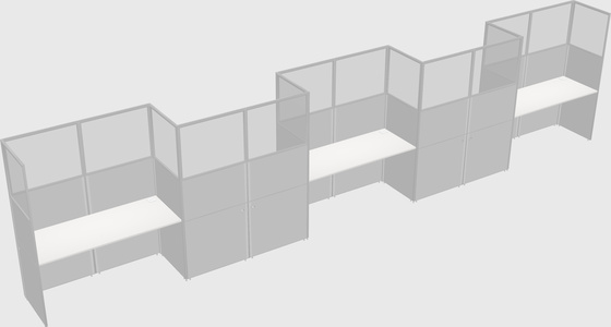 Rectangular cubicles