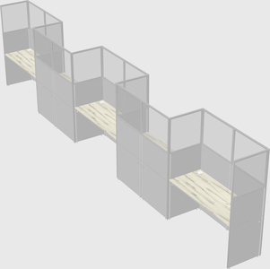 Rectangular cubicles