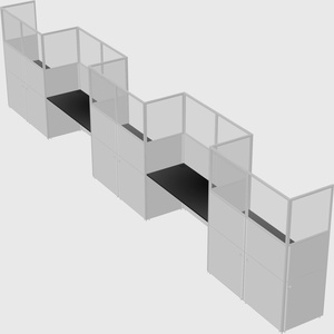 Rectangular cubicles
