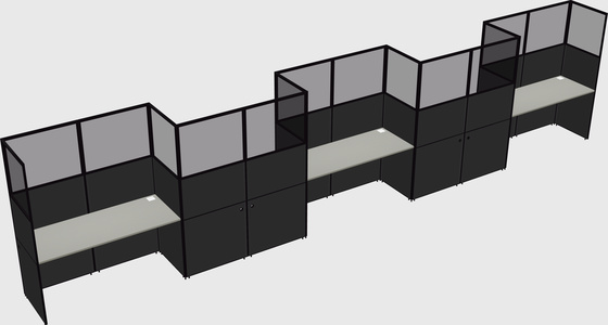 Rectangular cubicles