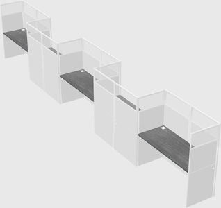 Rectangular cubicles