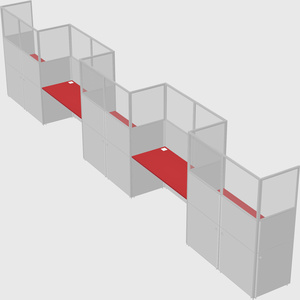 Rectangular cubicles