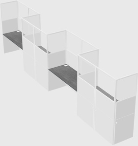 Rectangular cubicles